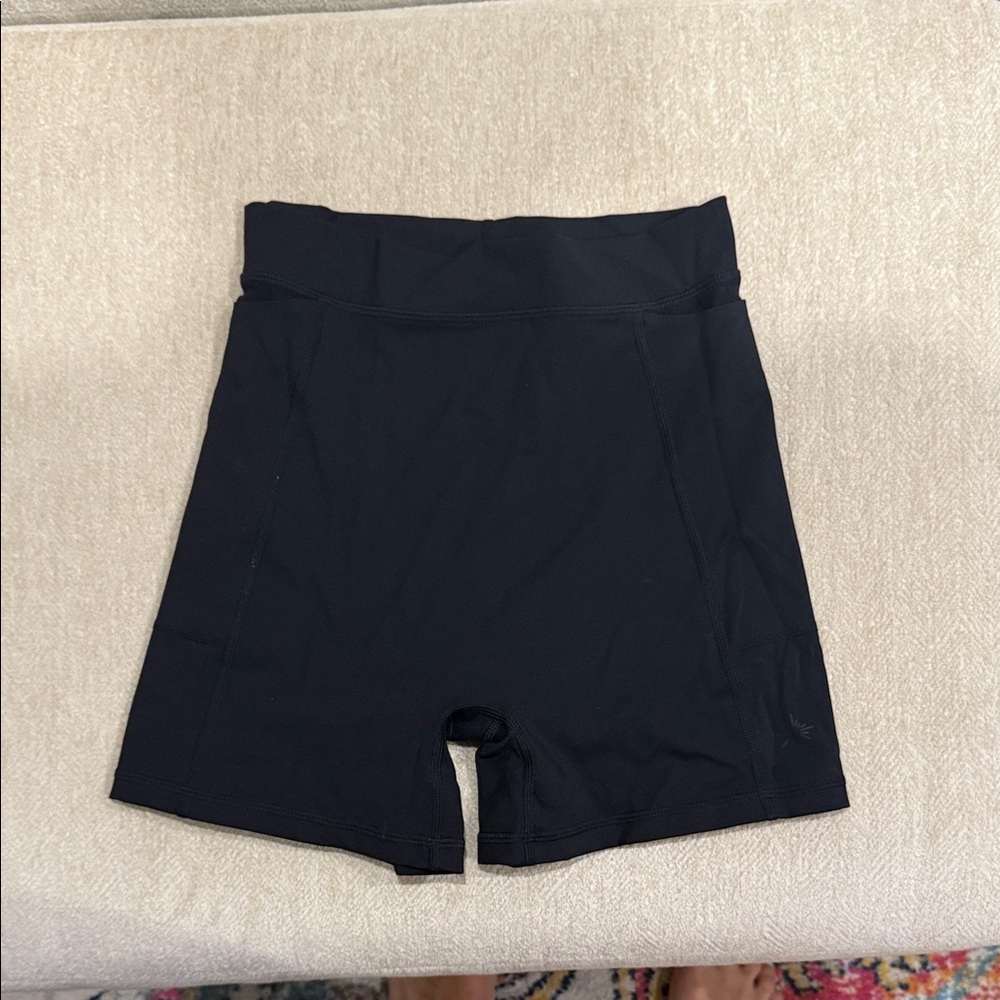 Aerie Midnight Black Bike Shorts